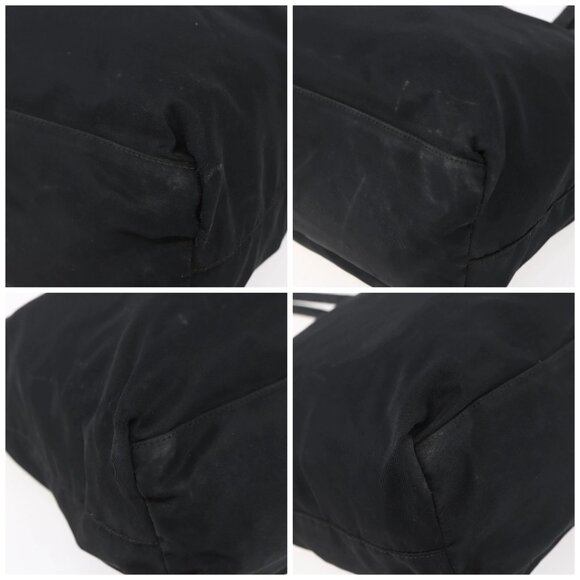 PRADA Tote Bag Nylon Black Silver Auth bs30068 - Picture 15 of 16